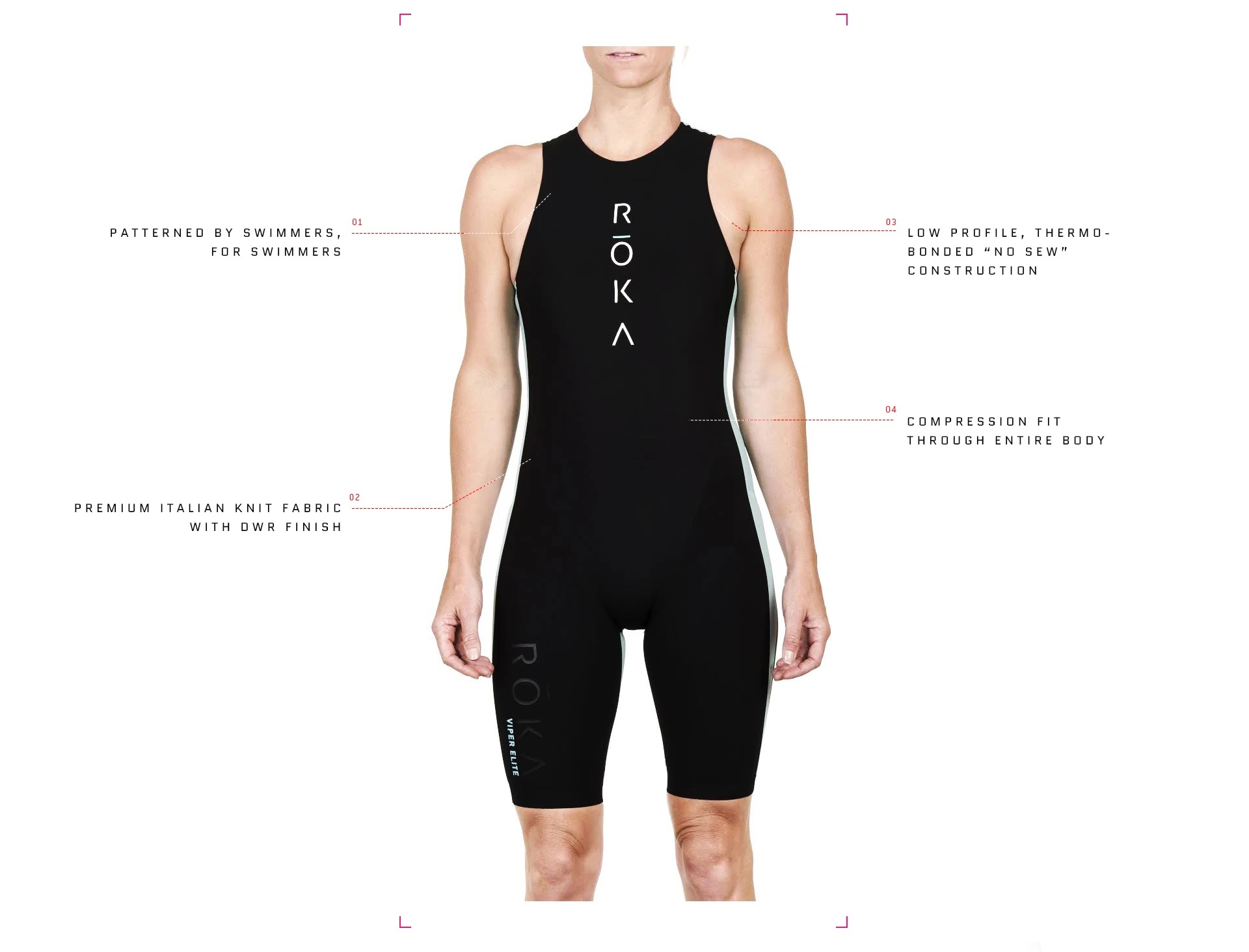 公式】ROKA（ロカ） Women's Viper Elite Swimskin - Sleeveless